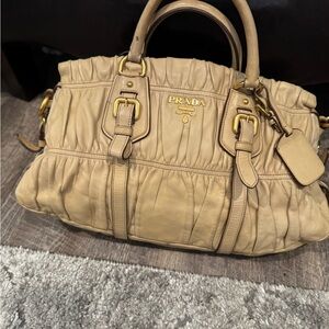 Prada Tan Leather Satchel